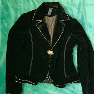 Boston Proper rhinestones soft elegant blazer